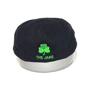 District The Jake Herringbone Cabby Hat | Men's Size L/XL | Black Flat Cap